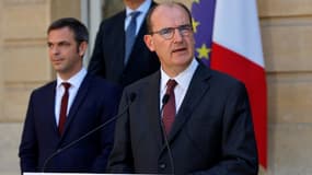 Le Premier ministre Jean Castex et le ministre de la Santé Olivier Véran le 13 juillet 2020. (PHOTO D'ILLUSTRATION)