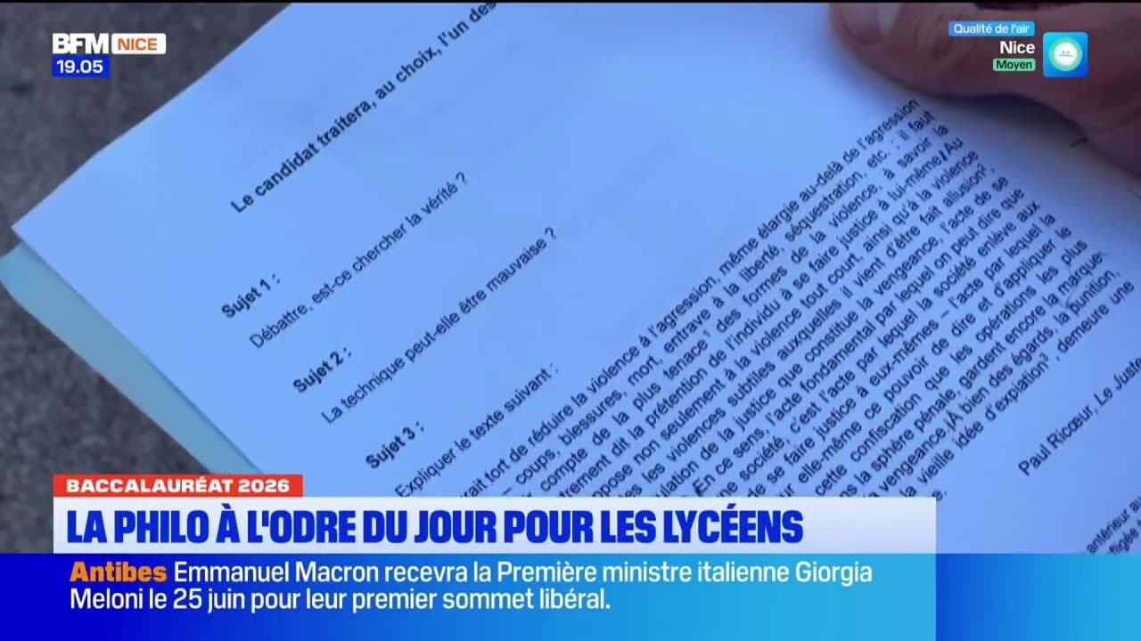 Baccalauréat 2026 : la philo à l’ordre du jour pour les lycéens