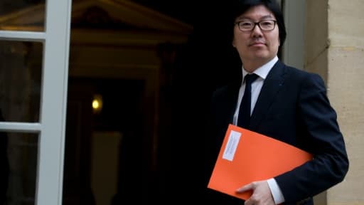 Jean-Vincent Placé,  secrétaire d'Etat à la réforme de l'Etat, à son arrivée le 18 février à Matignon à Paris