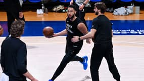 Ben Simmons à l'entraînement dans la salle Marcel-Cerdan (Levallois-Perret), le 10 janvier 2024