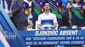 US Open : Djokovic absent, une "décision courageuse car il va au bout de sa démarche" estime Cessieux