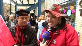 De drôles de supporters français devant la maternité où accouche Kate Middleton