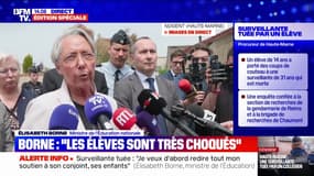Surveillante tuée: "Le collégien avait fait l'objet de deux exclusions temporaires" précise Élisabeth Borne