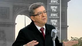 Jean-Luc Mélenchon à l'antenne de BFMTV et RMC.