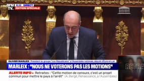 Olivier Marleix (LR): "Soyons clairs, le problème n'est pas la réforme des retraites mais le président de la République"