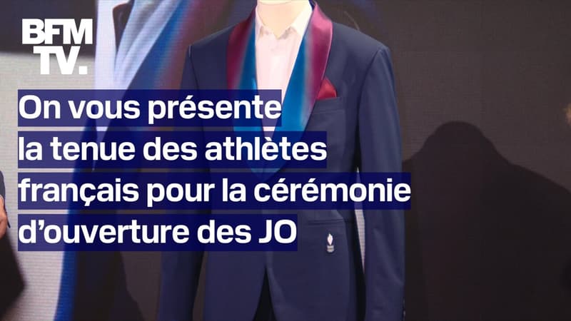 Veste de costume, col tricolore, baskets...On vous présente la tenue des athlètes français pour la cérémonie d'ouverture des JO