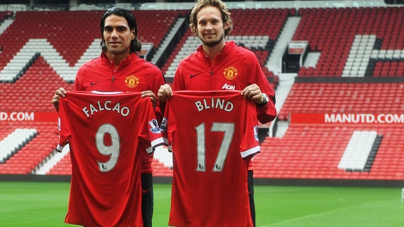 Radamel Falcao et Daley Blind