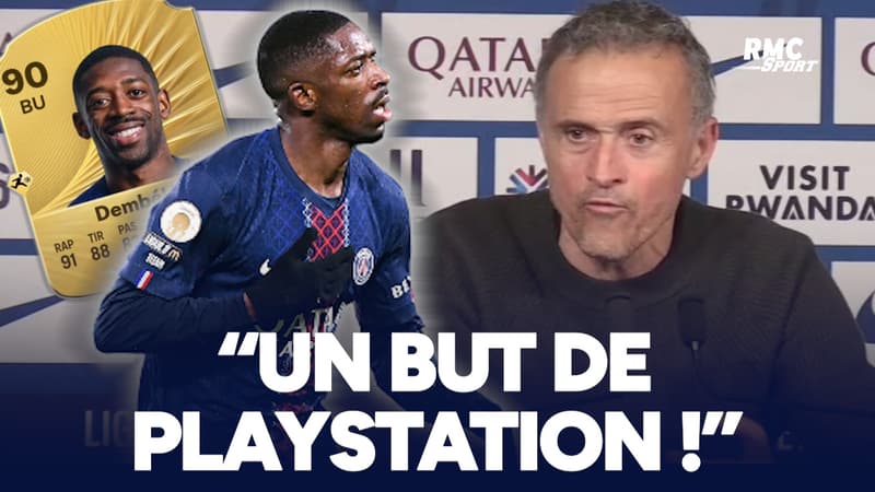PSG 2-0 LOSC : "C'est un but de Playstation", Luis Enrique en totale admiration du deuxième but de Dembélé