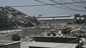 Un immeuble effondré à Bangkok après le séisme en Birmanie, le vendredi 28 mars 2025