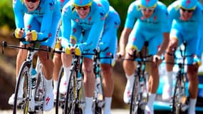Gare au prochain écart de conduite pour la formation Astana...