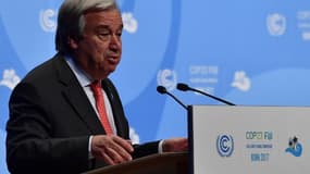 Antonio Guterres lors de la COP23 à Bonn, le 15 novembre 2017.