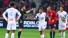 Jérémie Pignard, alors arbitre de Lille-OM (2-0)