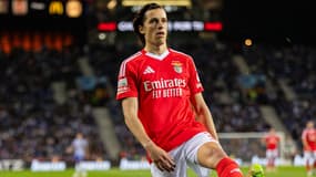 Alvaro Carreras lors d'un match du Benfica Lisbonne et le FC Porto - le 06/04/2025