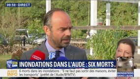 Inondations dans l'Aude: Édouard Philippe annonce qu'il se rendra sur place cet après-midi