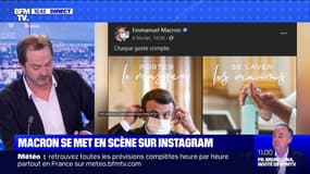 Emmanuel Macron se met en scène sur Instagram pour rappeler l'importance des gestes barrières