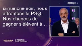 Le prompteur de Zubizarreta dans Footissime : "Dimanche soir, nous affrontons le PSG. Nos chances de gagner s'élèvent à... 100% !"