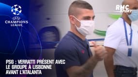 PSG : Verratti présent avec le groupe à Lisbonne avant l'Atalanta