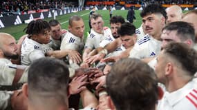 Les joueurs du XV de France en Nouvelle-Zélande, le 5 juillet 2025