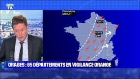 Orages : 65 départements en vigilance orange - 04/06