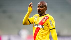 Gaël Kakuta avec Lens en L1, le 15 janvier 2022