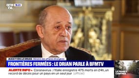 "Les frontières de l'Union Européenne sont fermées" Retrouvez l'intégrale de l'interview de Jean-Yves Le Drian