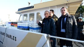 Nicolas Bay avec Eric Zemmour à Port-en-Bessin le 19 février