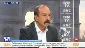 Philippe Martinez face à Jean-Jacques Bourdin en direct