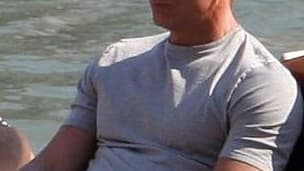 Daniel Craig en tournage, en 2006