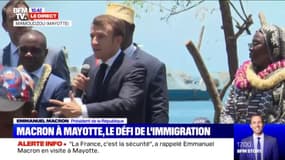 "La France, c'est la sécurité, la santé, l’éducation", a rappelé Emmanuel Macron en visite à Mayotte