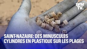 TANGUY DE BFM - Des minuscules cylindres en plastique sur les plages de Saint-Nazaire 