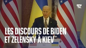 Konferencja prasowa Zełenskiego i Biden w Kijowie rok po wojnie na Ukrainie