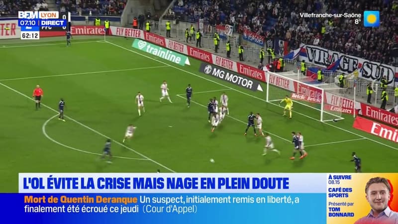 L'OL évite la crise mais nage en plein doute