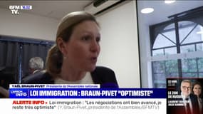 Loi immigration: "Les négociations ont bien avancé (...) je reste très optimiste", assure Yaël Braun-Pivet