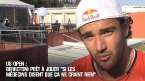 US Open : Berrettini prêt à jouer, "si les médecins disent que ça ne craint rien" 
