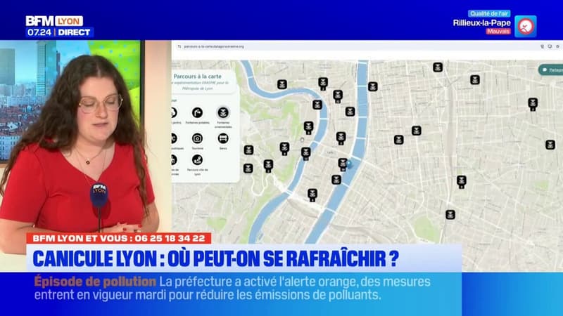 BFM Lyon et vous: où peut-on se rafraîchir avec la canicule?