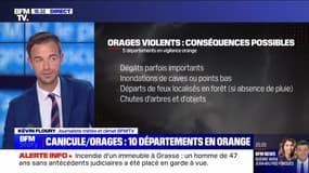Story 6  : Canicule/ Orages, 10 départements en orange - 14/08