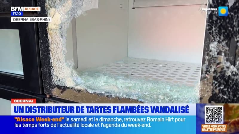 Obernai: un distributeur de tartes flambées vandalisé