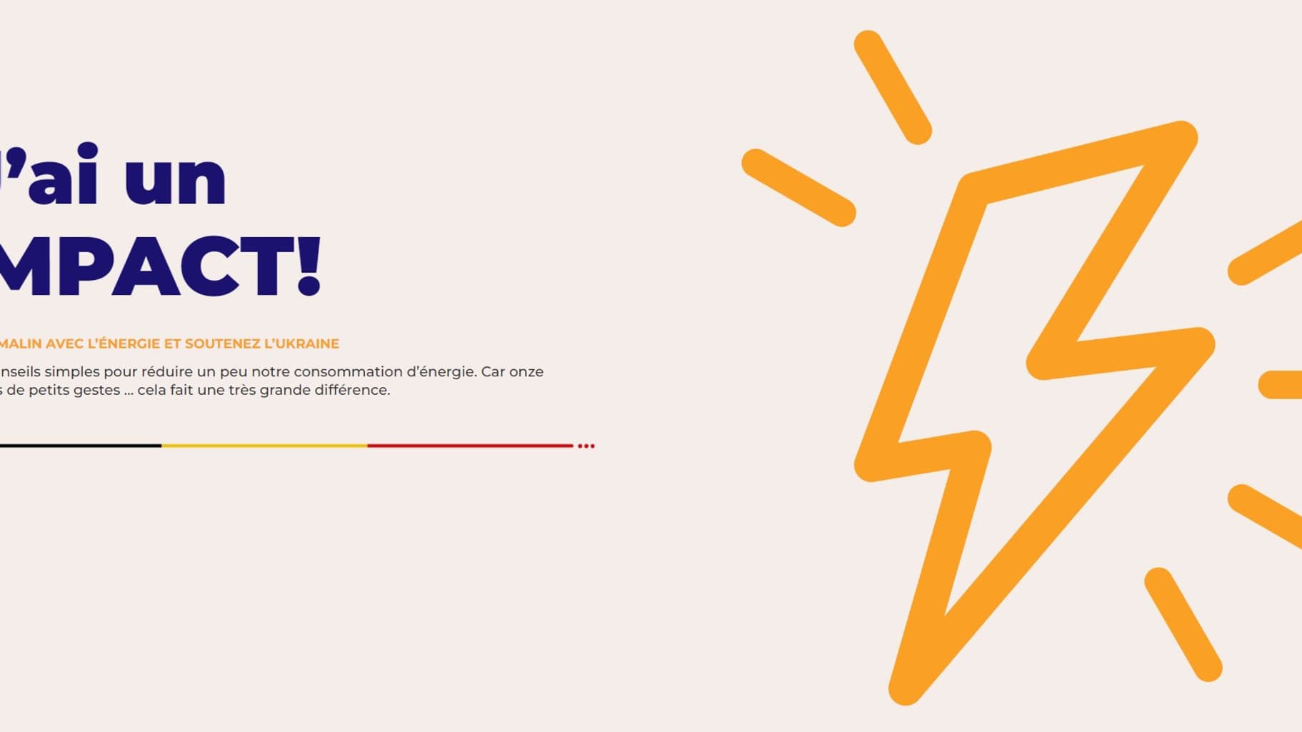 Capture du site belge J'ai un impact donnant des conseils pour réduire sa consommation d'énergie Capture du site belge J'ai un impact donnant des conseils pour réduire sa consommation d'énergie