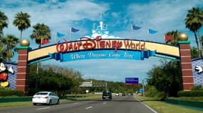 L'entreé du parc d'attractions Disney World à Orlando, en Floride