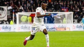 Bertrand Traoré lors du match OL-Rennes, le 15 décembre 2019