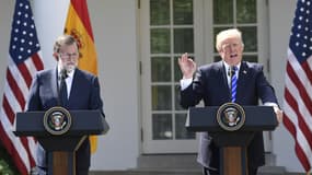 Donald Trump aux côtés de Mariano Rajoy, le 26 septembre, à la Maison Blanche. 