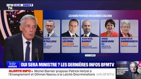 Ministres : les noms de la liste de Barnier - 19/09