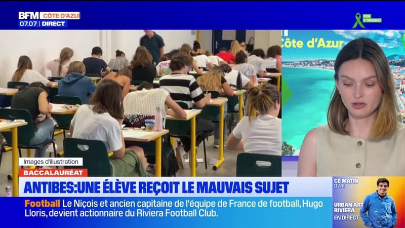 Antibes: une élève reçoit le mauvais sujet au bac de français