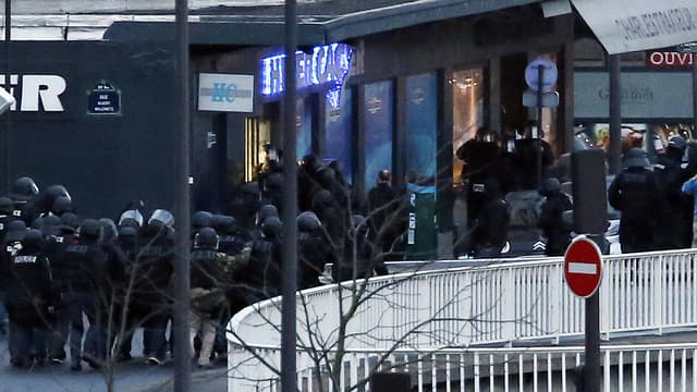 Le lieu de la prise d'otages à Vincennes