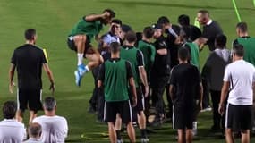 Cristiano Ronaldo lors d'un entraînement de la Juventus, en Chine