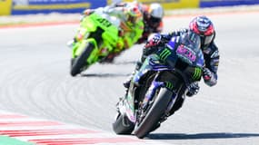 Fabio Quartararo lors de la course sprint en Catalogne le 6 septembre 2025