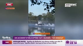 Finistère: les images impressionnantes du crash d'un hélicoptère bombardier d'eau, l'équipage est sain et sauf