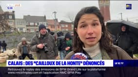 Calais: des associations d'aide aux migrants dénoncent les "cailloux de la honte" installés quai de la Gironde