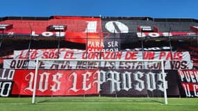 La banderole des supporters de Newell en soutien à Lionel Messi, le 4 mars 2023.