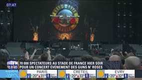 700 000 spectateurs présents lors du concert des Guns N'Roses au Stade de France